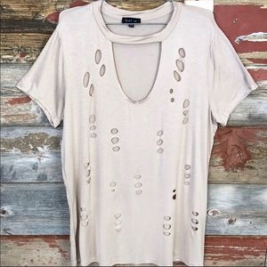 Distressed top size 1X 2X NWT